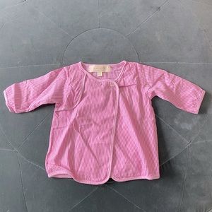 Miki Miette cotton top NWOT 6-12mos pink stripe